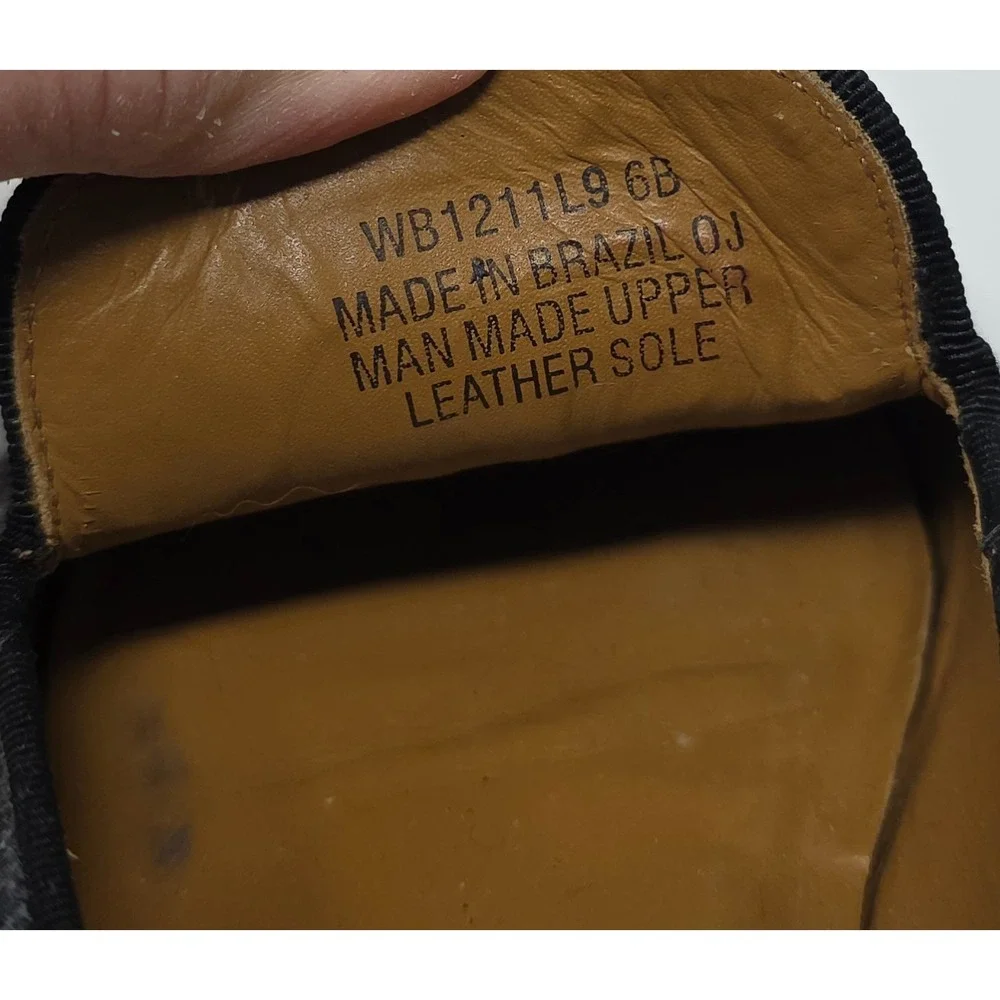 Lauren Ralph Lauren Loafer Shoes Womens 6B Charcoal Gray Signature Monogram
